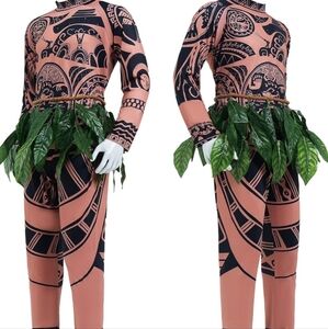 Maui Tattoo T-Shirt/Pants Halloween Cosplay Costume KIDS XL